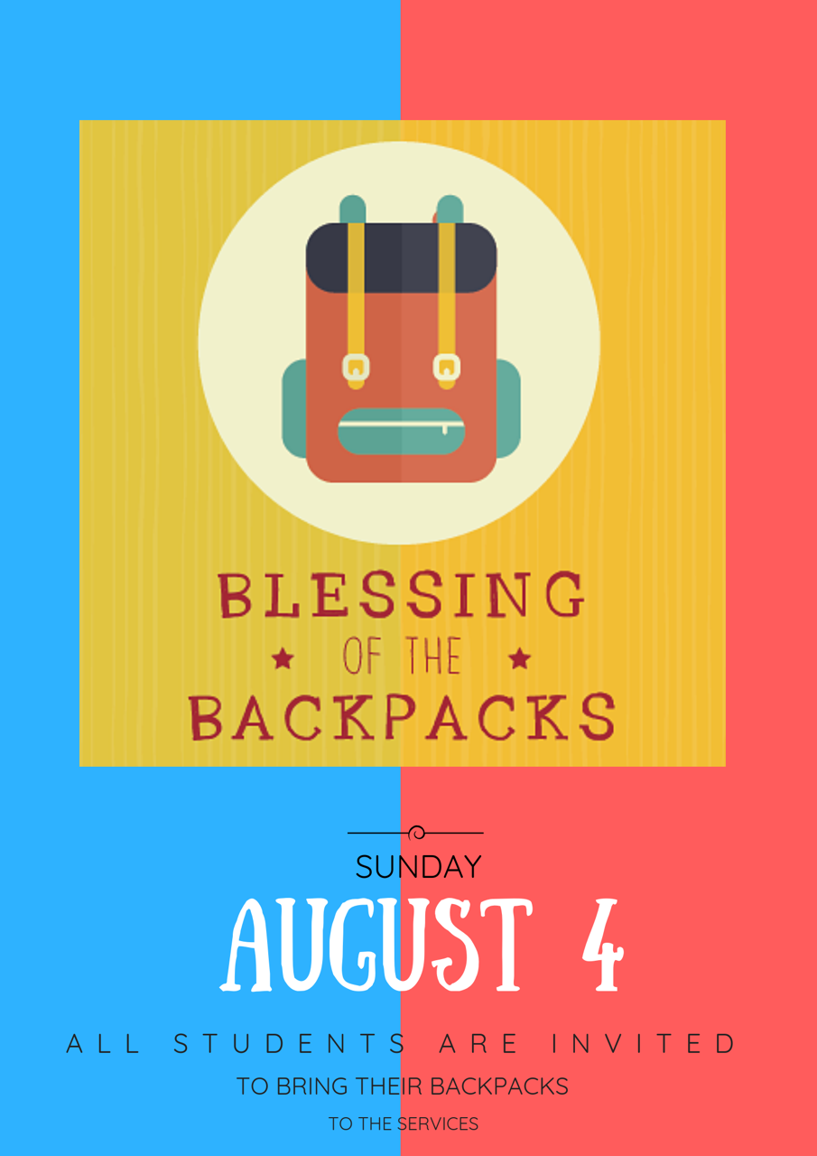 Blessing of the Backpacks (2)
