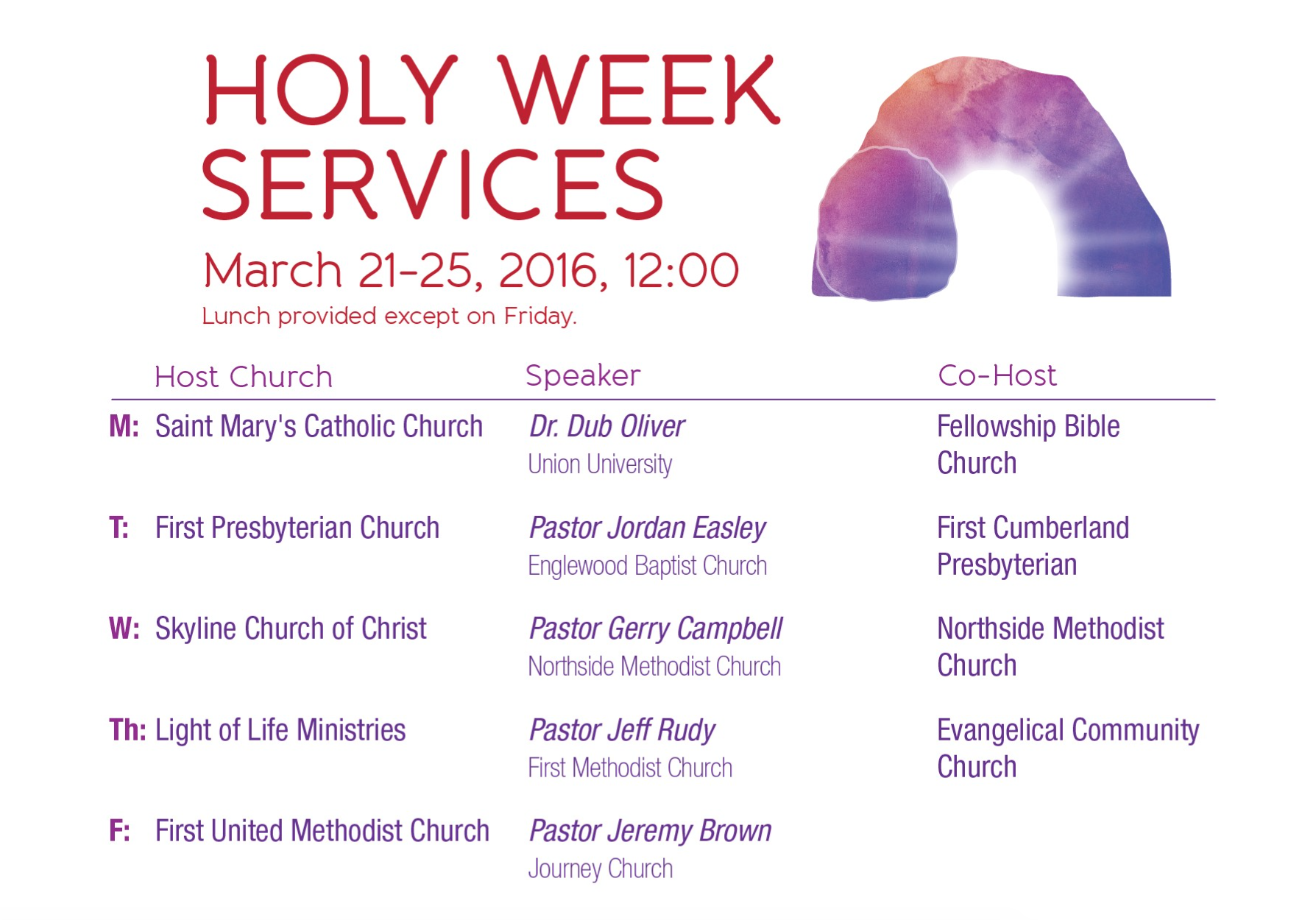 Community Holy Week 2016