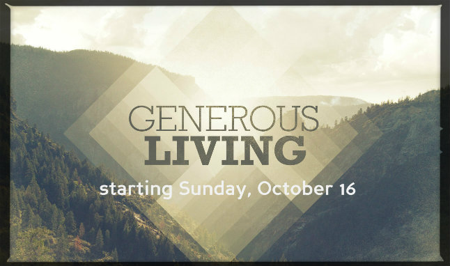 Generous Living banner