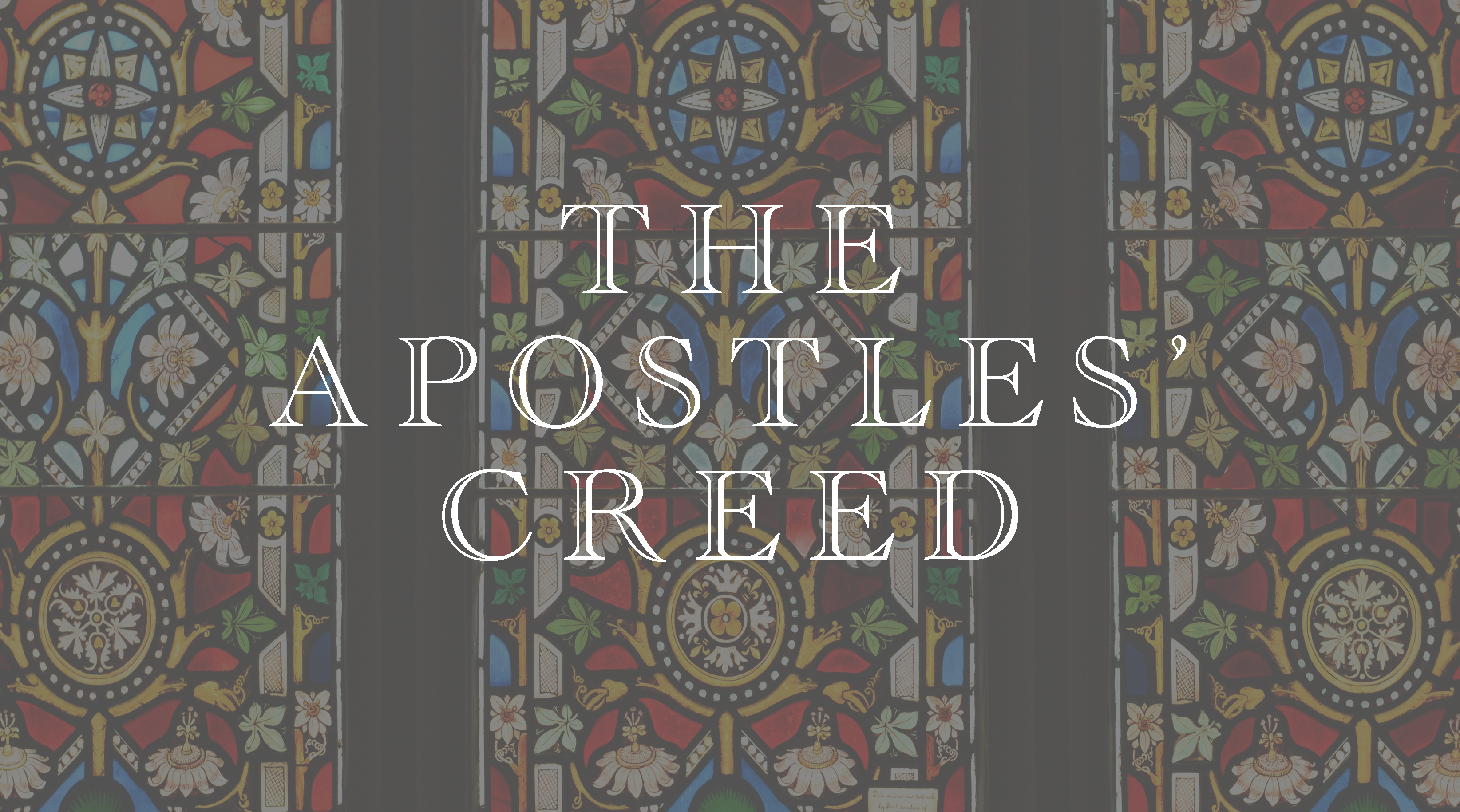 The Apostles' Creed banner