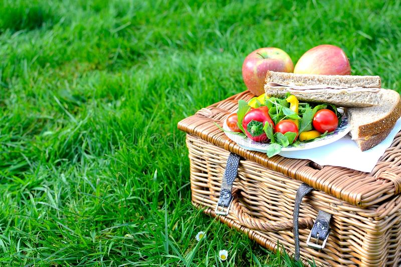 picnic-basket-food-grass-34903096 image
