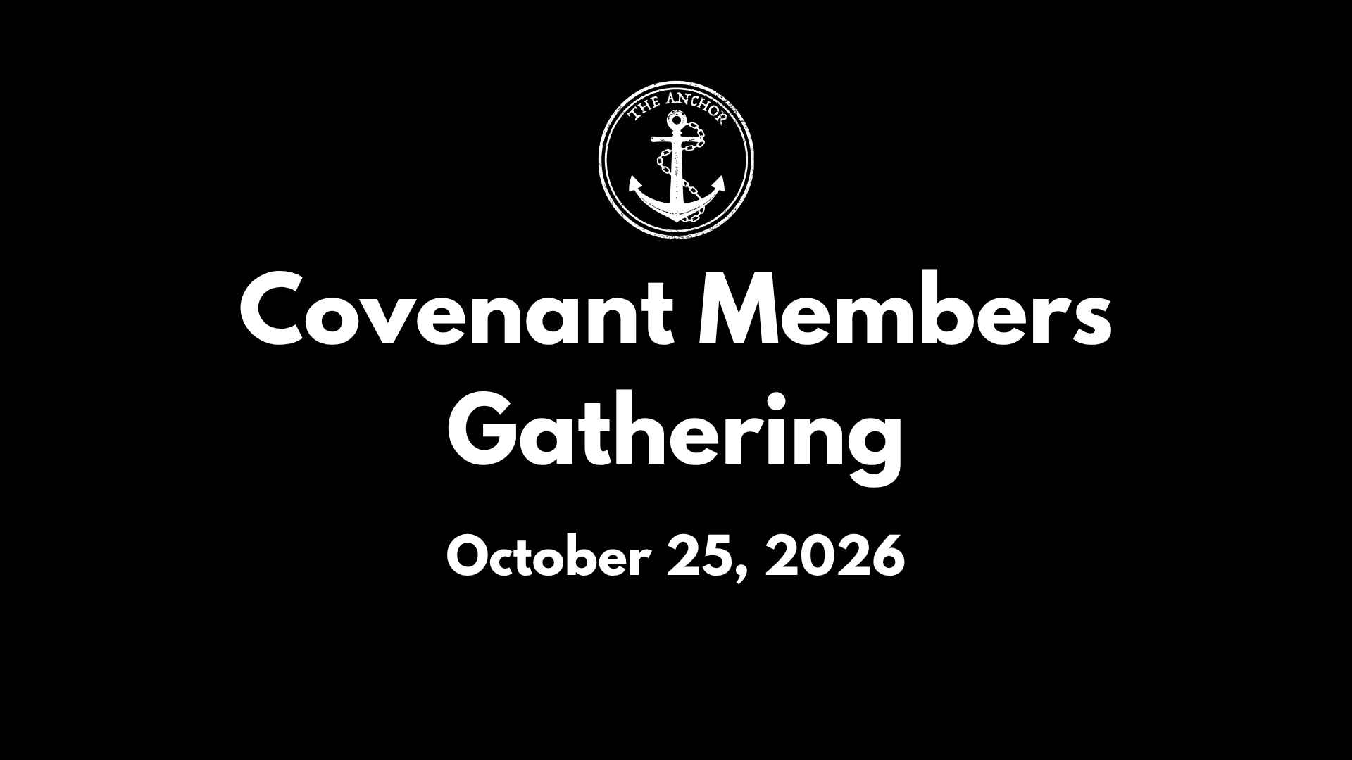Covenant Members Gathering image