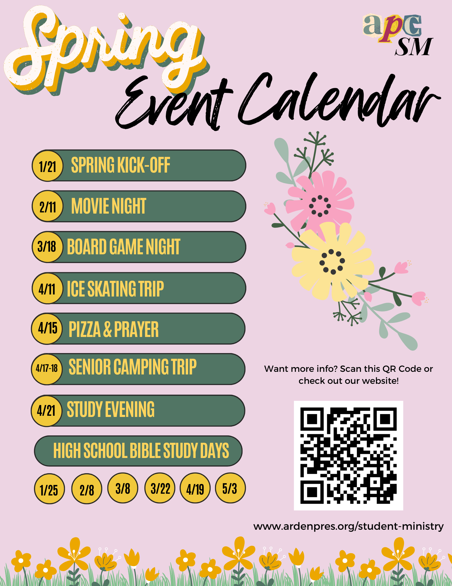 Spring Calendar 2026