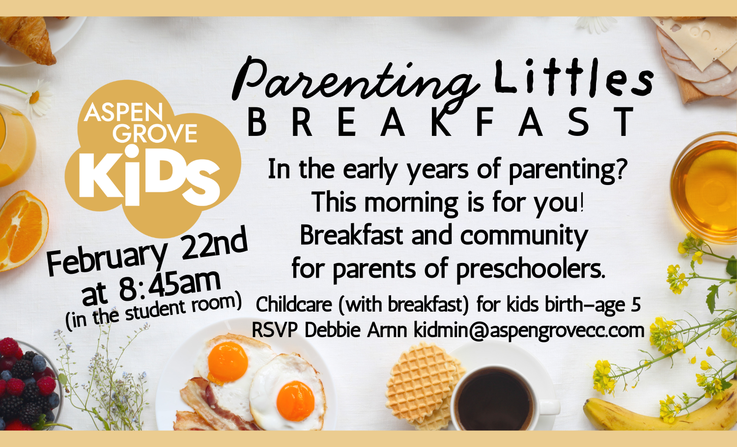 JAN 23 EMAIL - WALL - WEB - Preschool Parents Breakfast (14 x 8.5 in) image