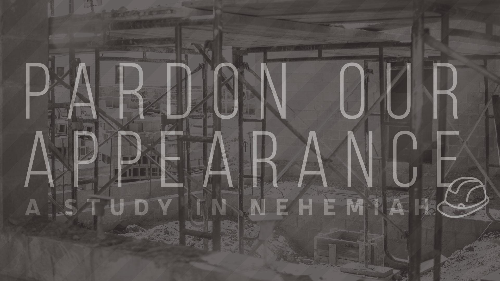 Pardon our Appearance banner