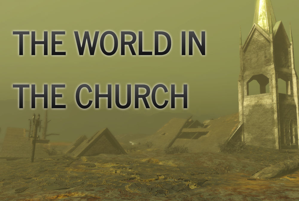 The World in the Church banner