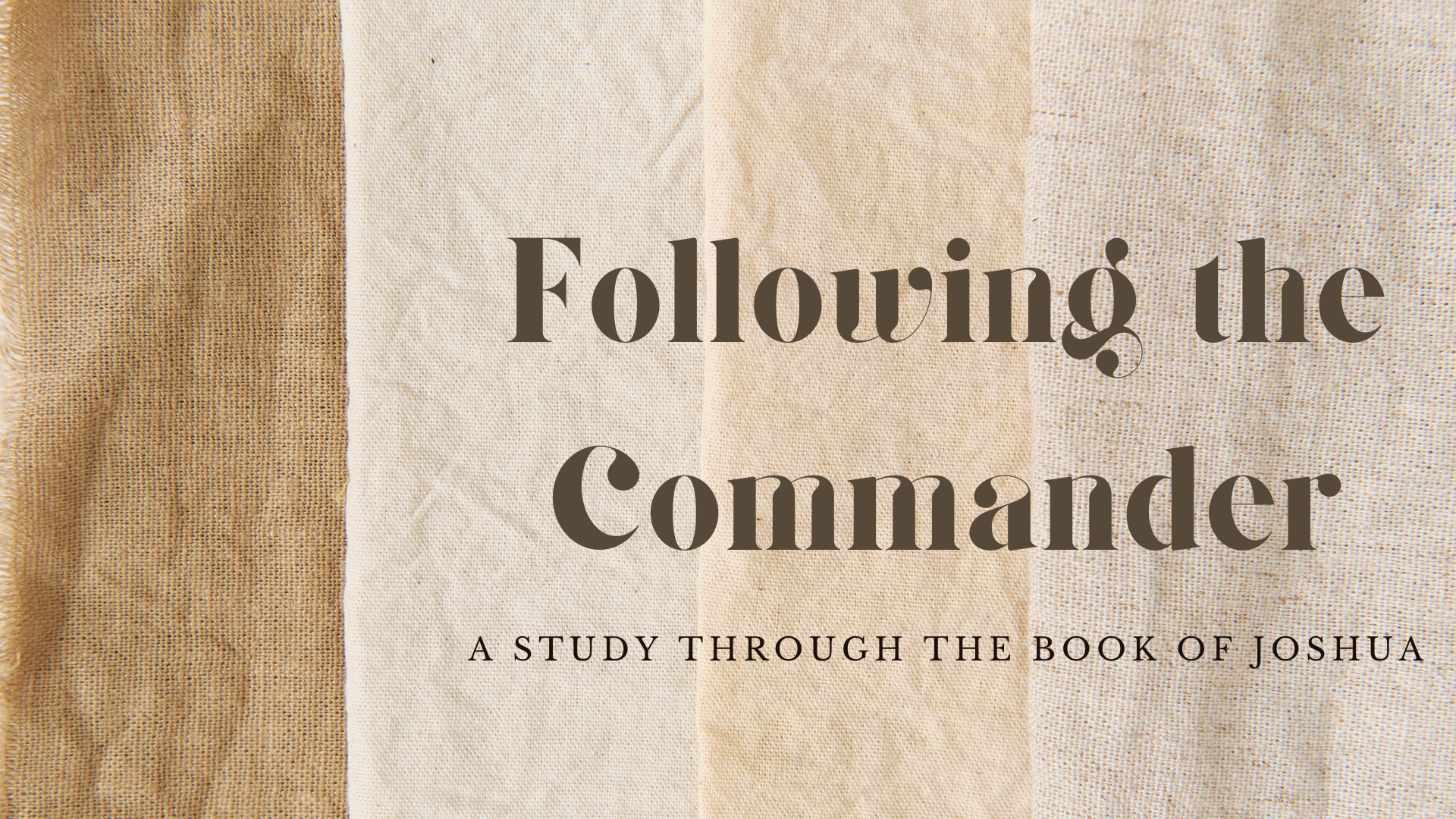 Joshua: Following the Commander