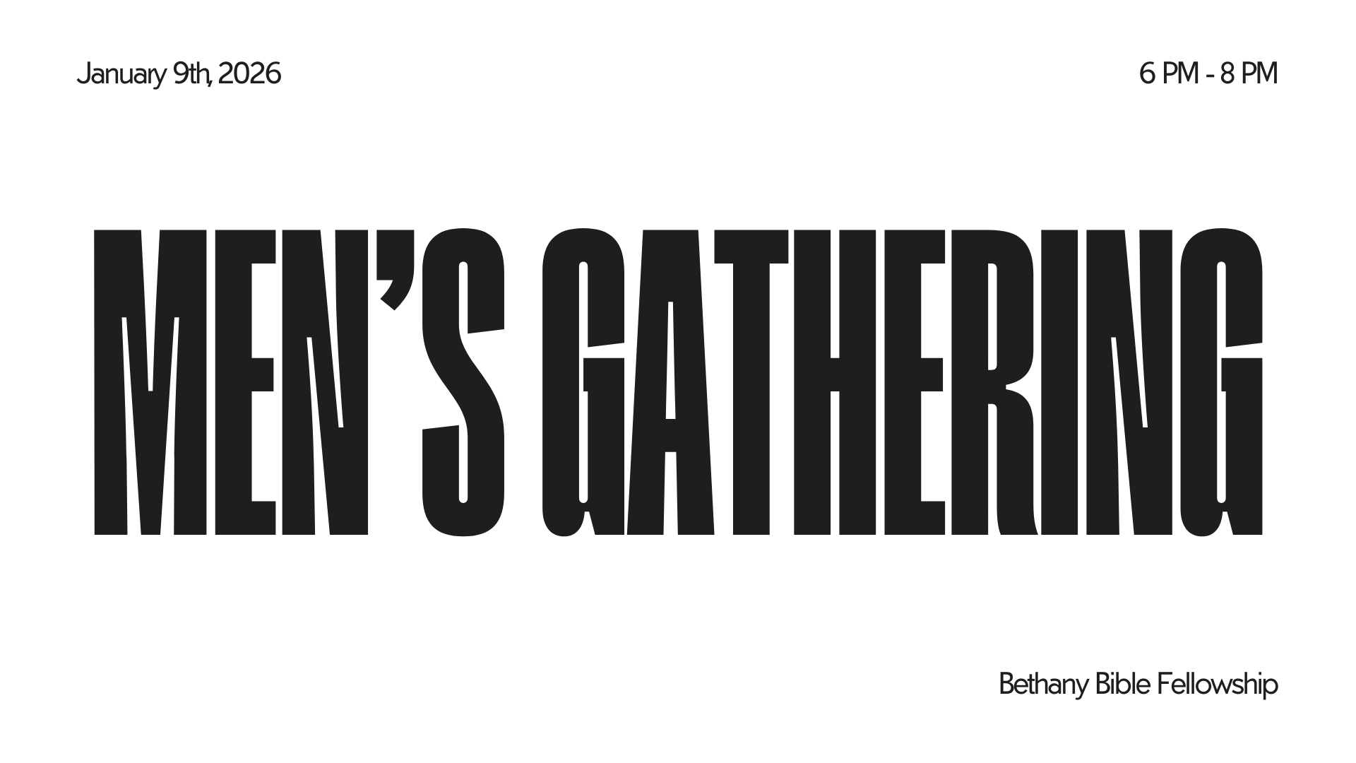 MEN&rsquo;S GATHERING