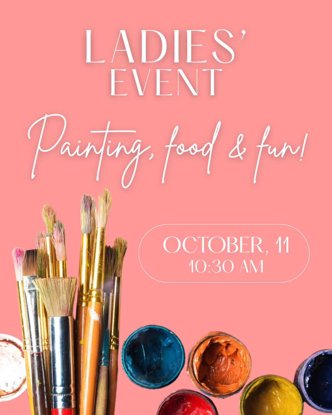 Painting, food & fun! image