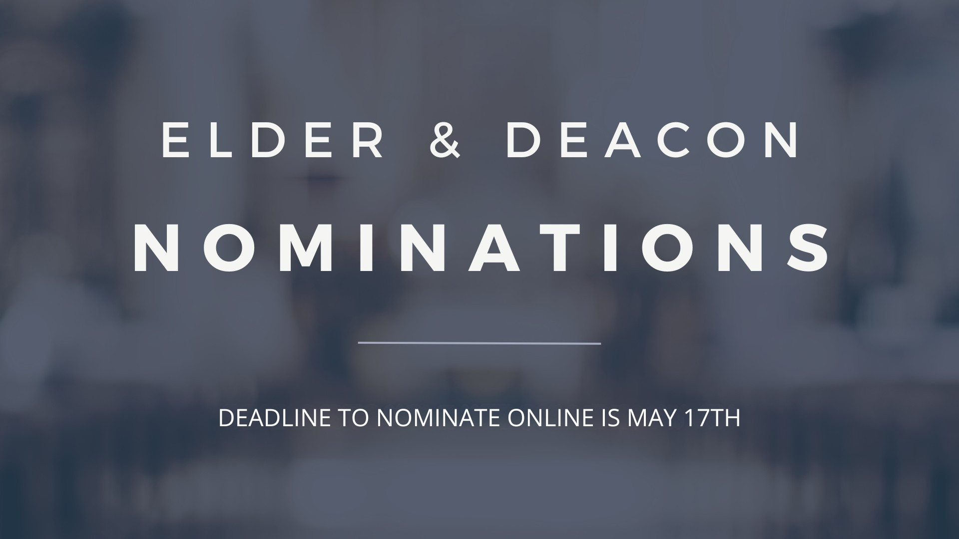 PP 2023 Deacon and Elder Nomination