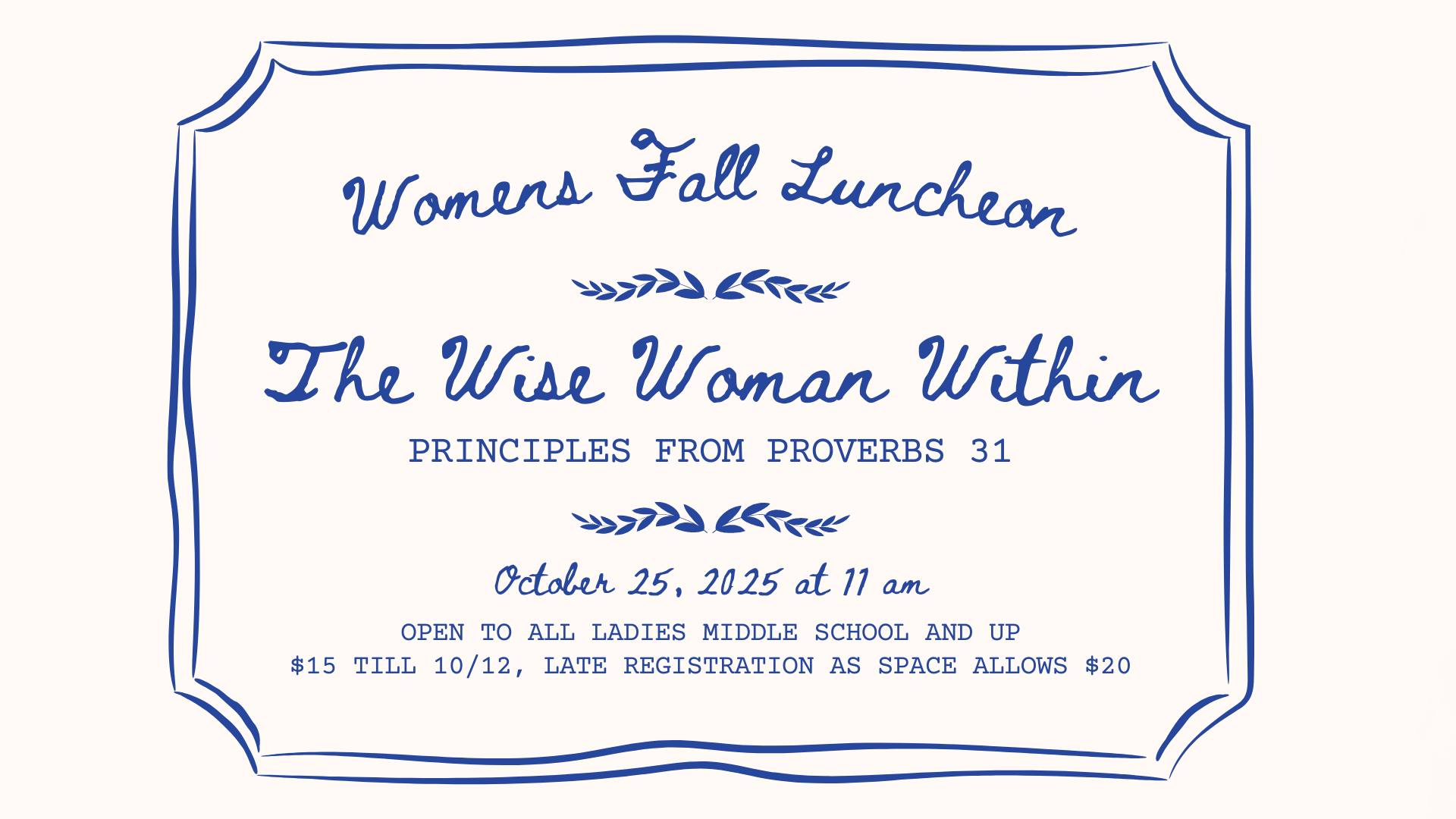 Womens Fall Luncheon Slide image
