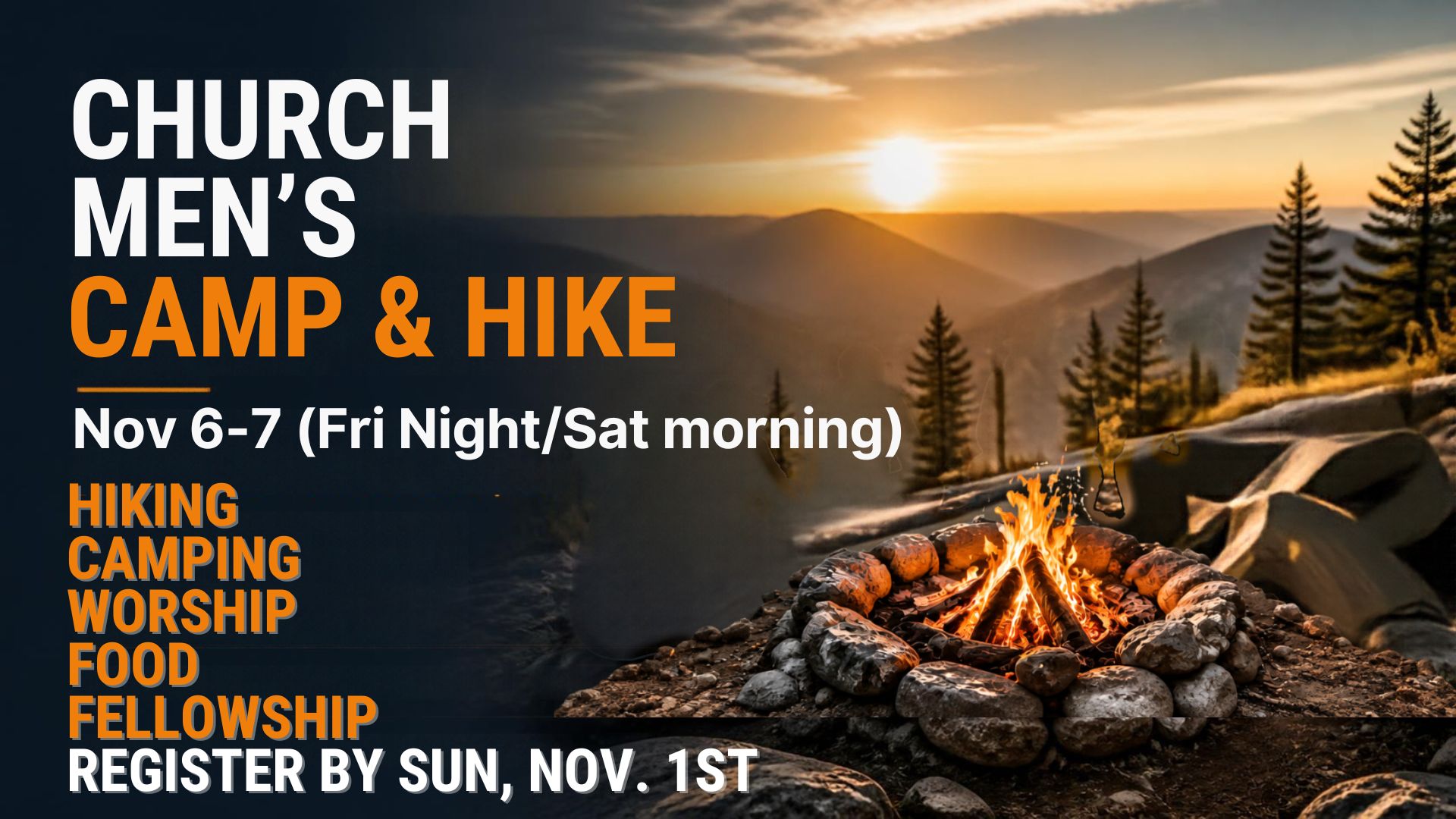 Church Men’s Camp Hike Slide