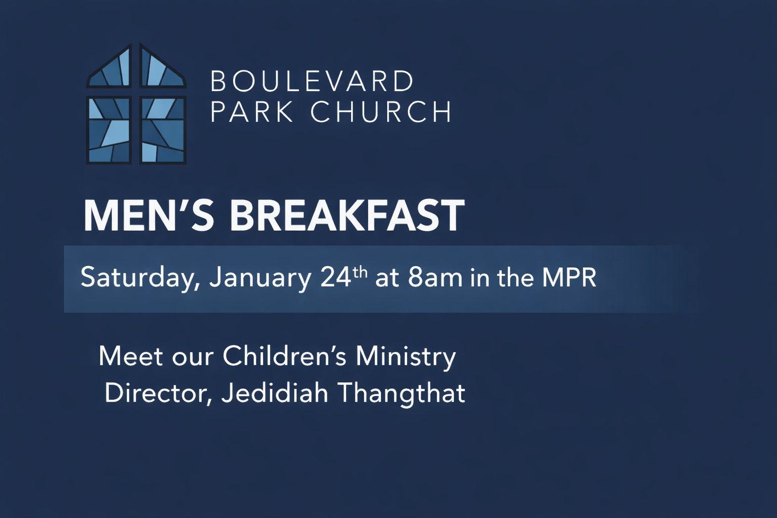 Men's Breakfast Jan 24th