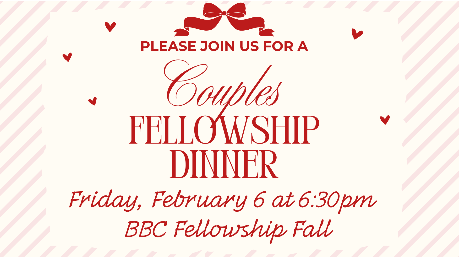 Couples Fellowship Dinner