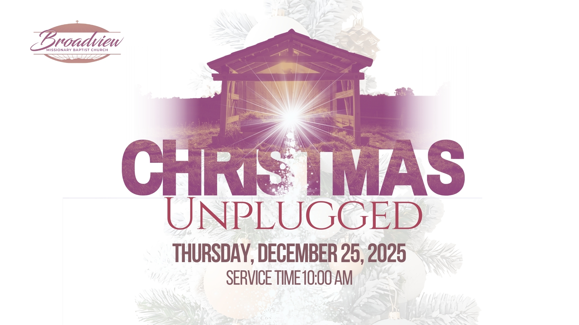 Christmas Unplugged Presentation