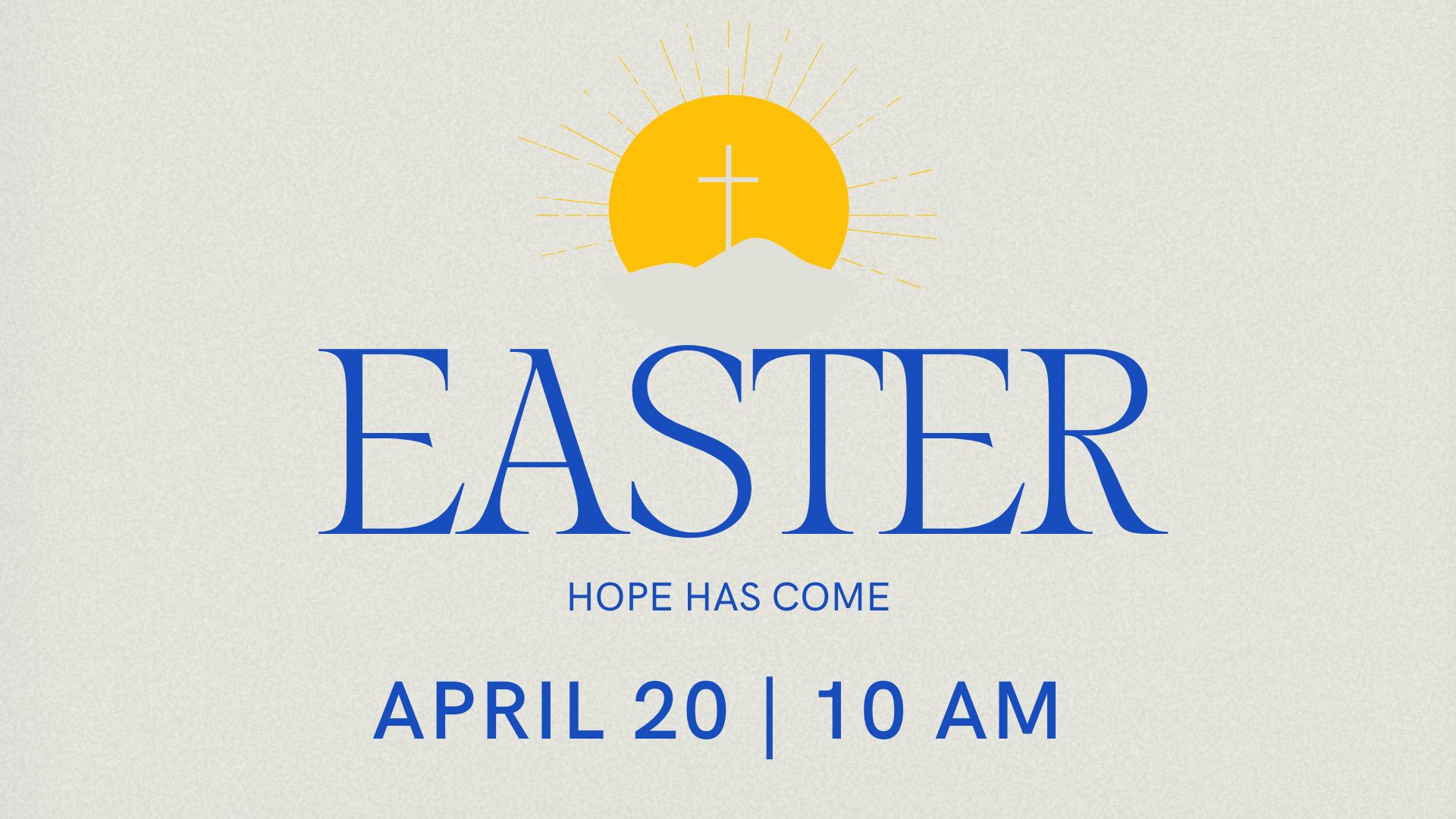 Easter- hope has come image