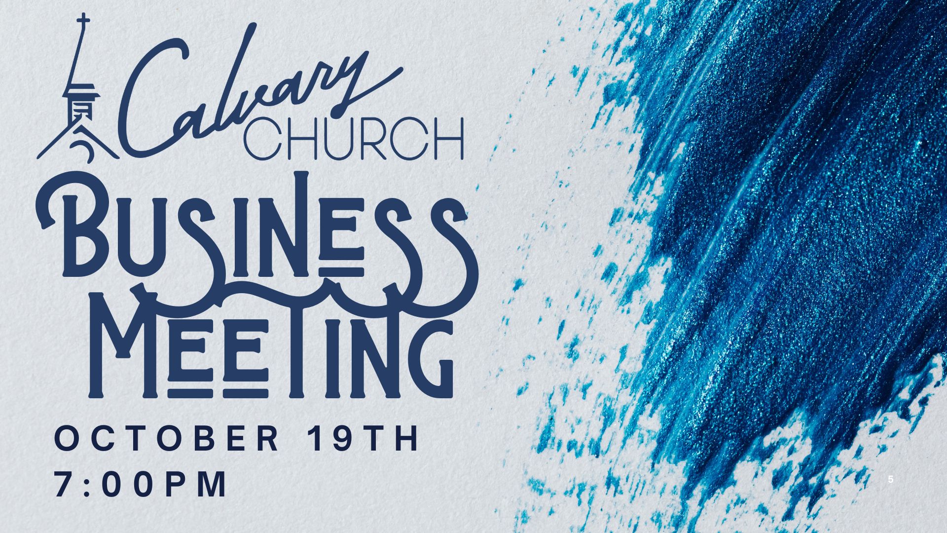 Business Meeting October