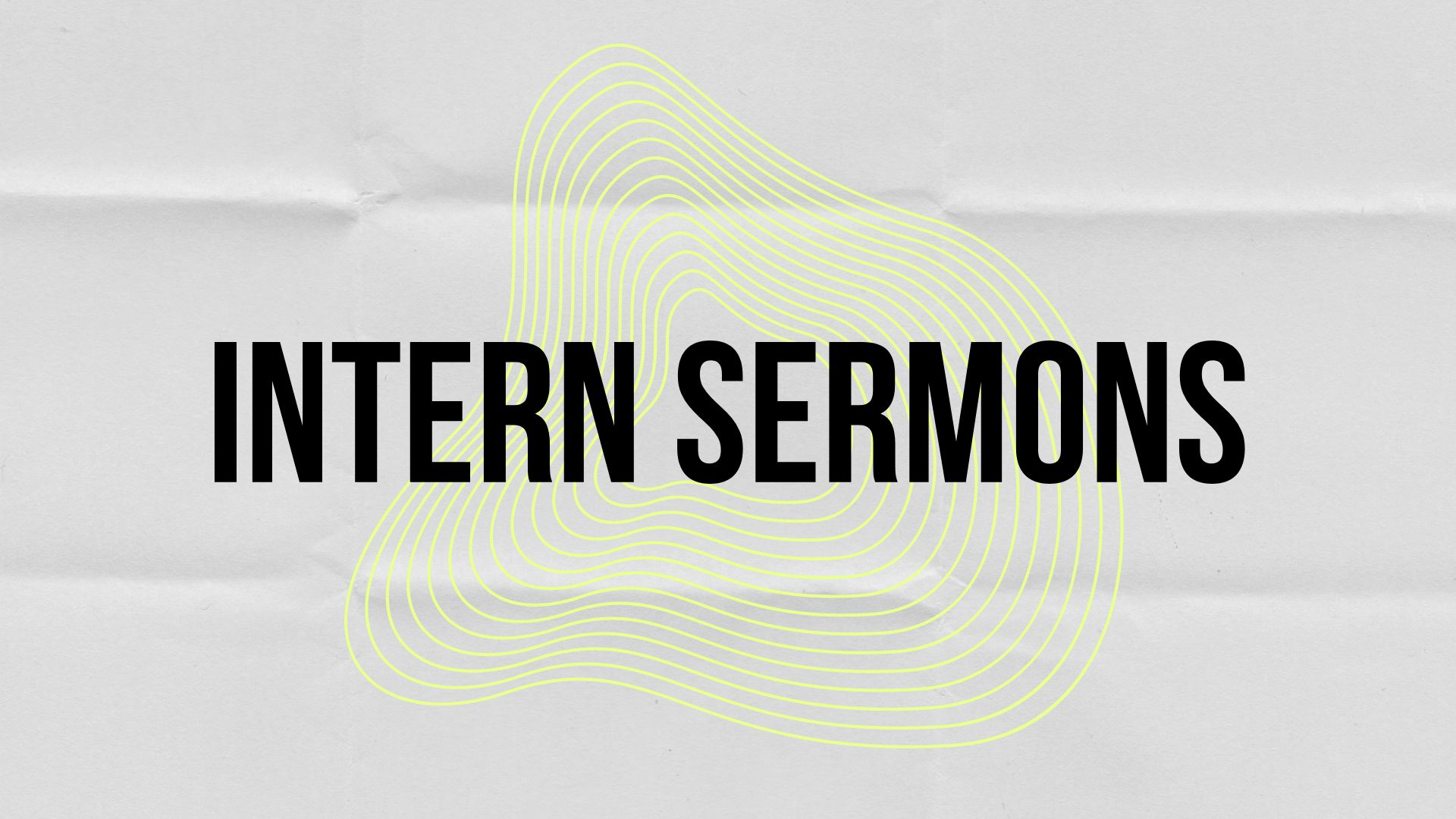 Intern Sermons banner