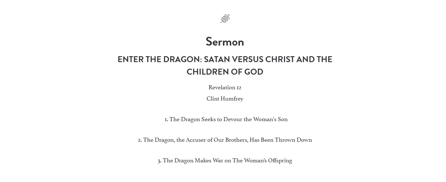 sermon outline