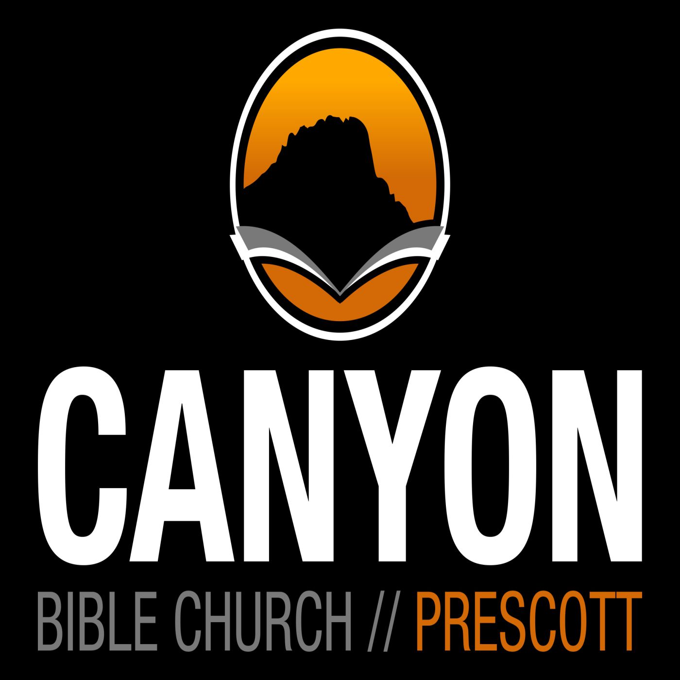 Canyon Prescott Logo _2 Color on Black podcast