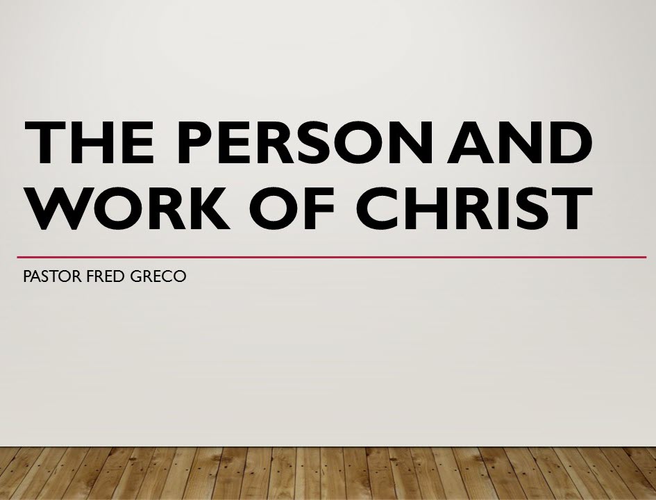 Person and Work of Christ banner