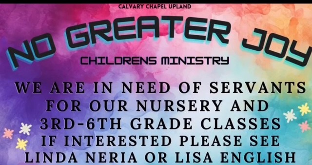 NGJ Ministry Needed 3rd-6th