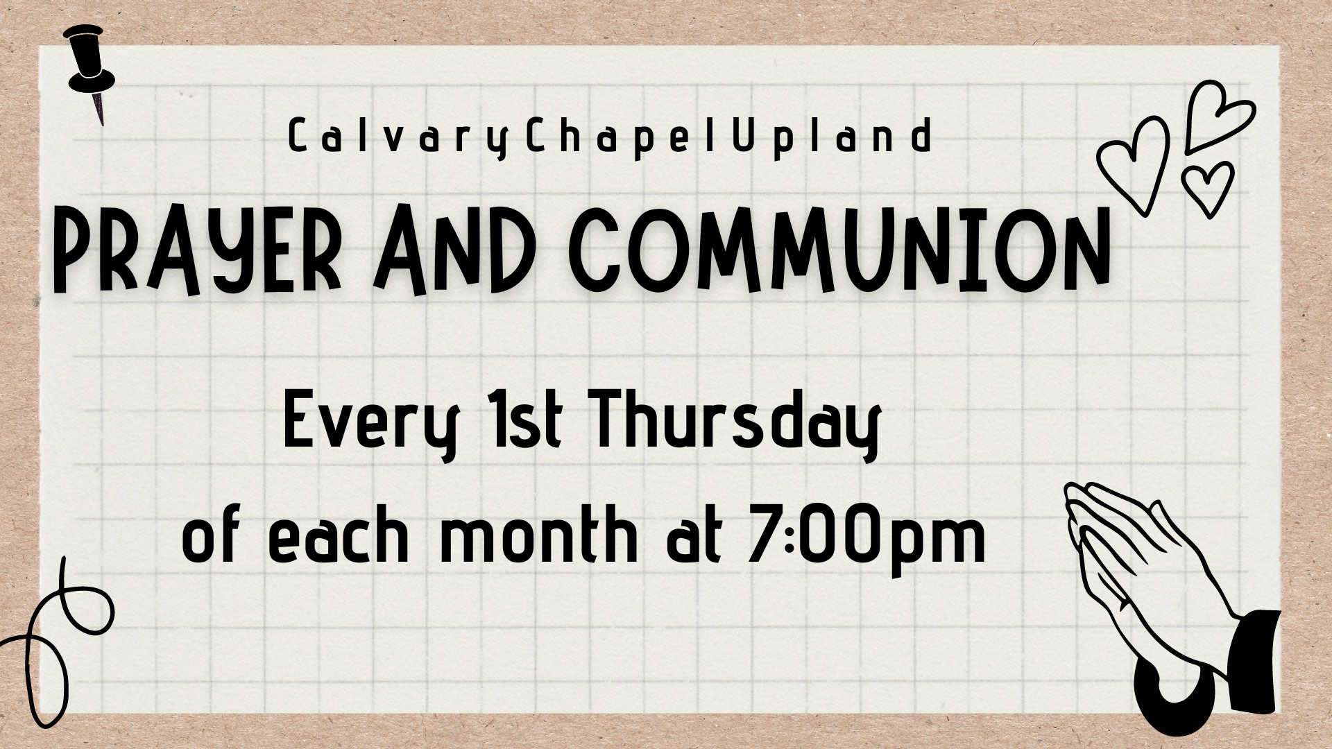 Prayer and Comm Thurs image