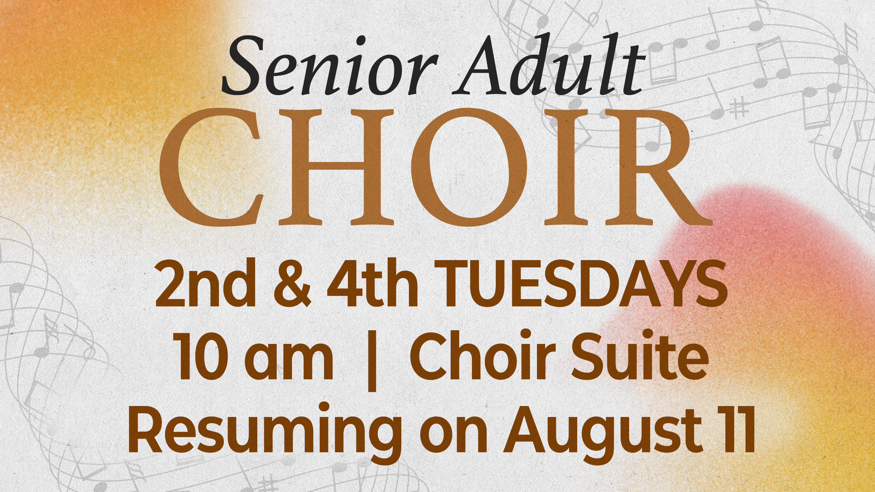 2.2  Senior Adult Choir ad 5