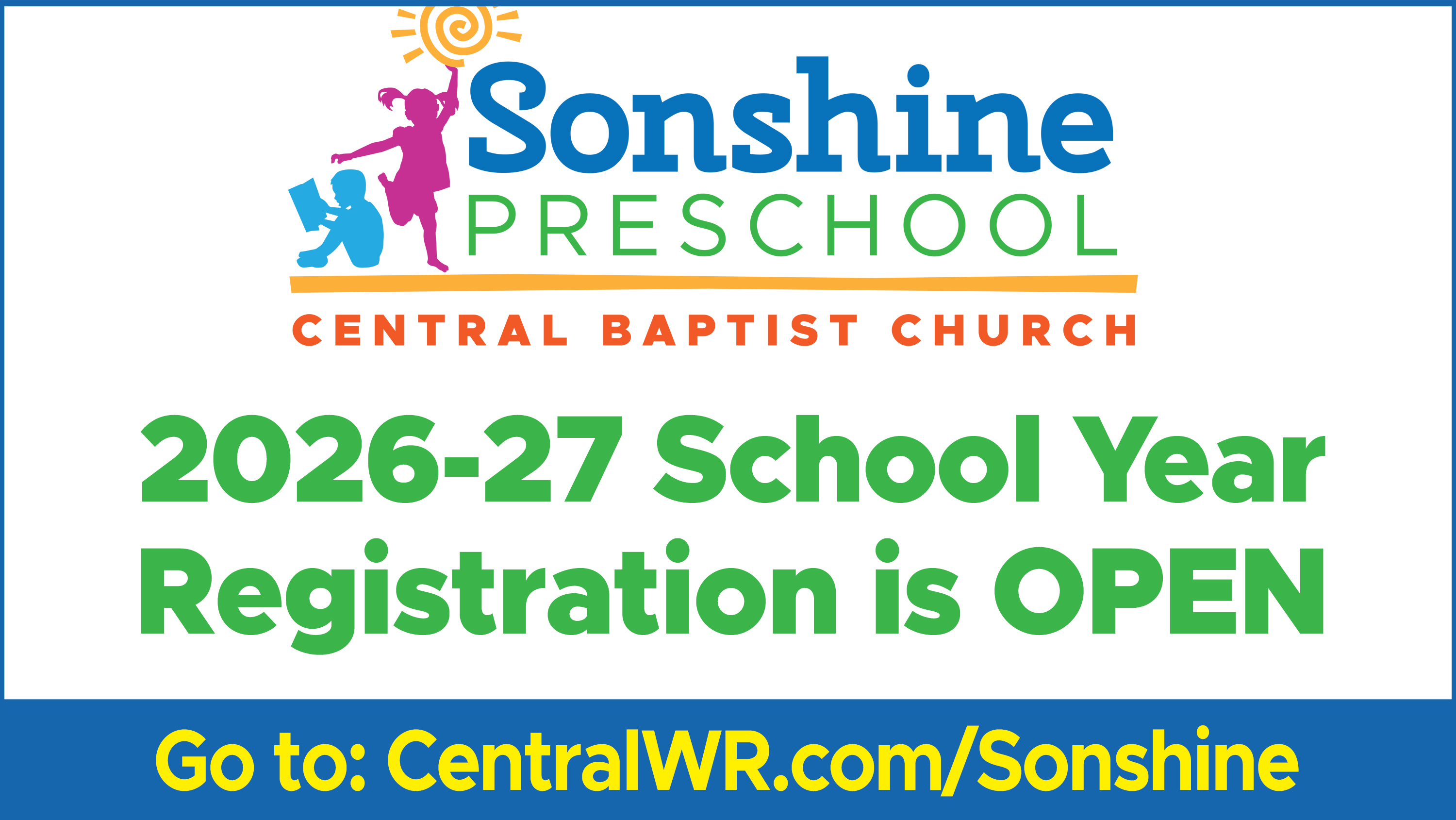 2.6  Sonshine Preschool REG OPEN