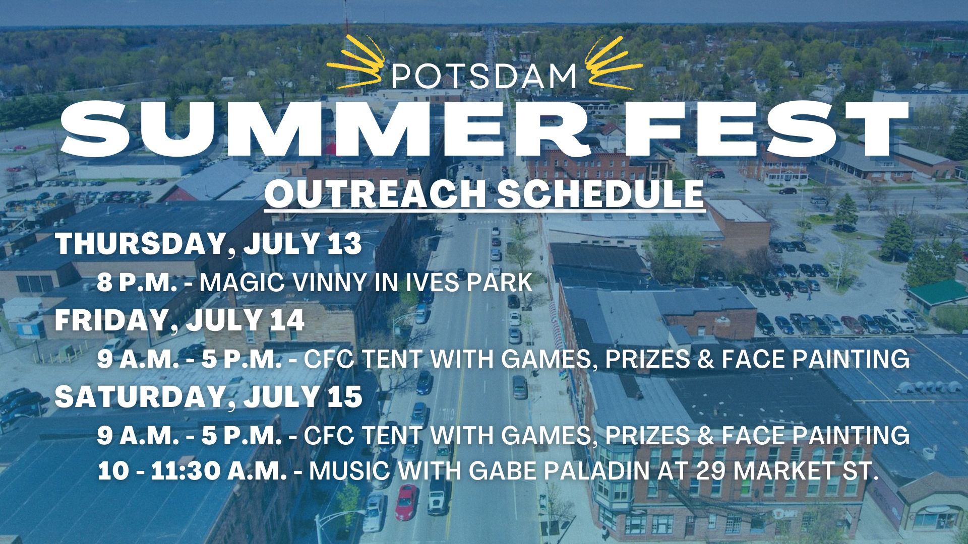 Summer Fest Schedule image