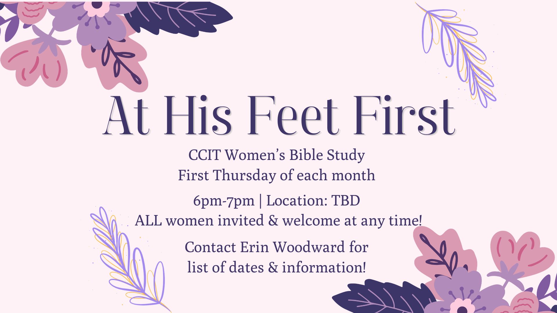 At His Feet First
