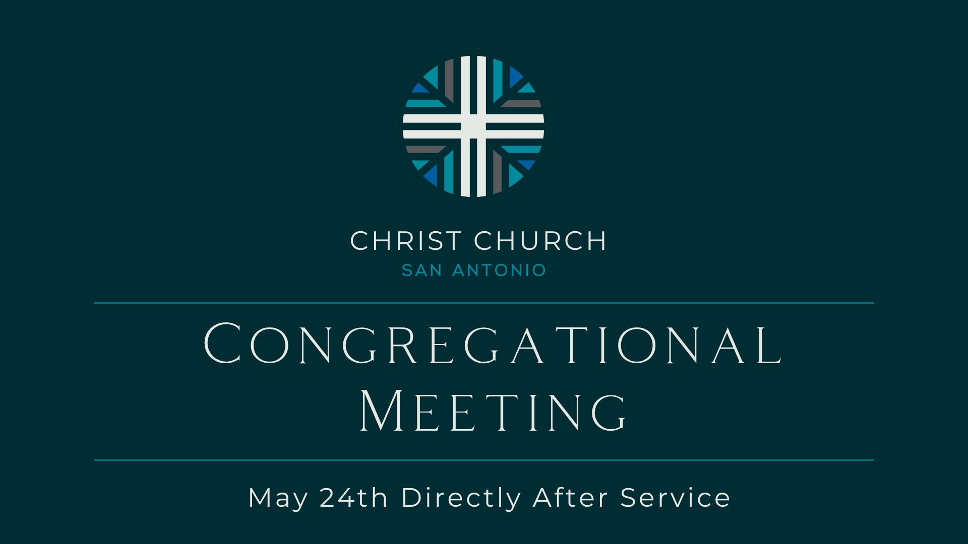 5.24.26 CCSA Congregational Meeting