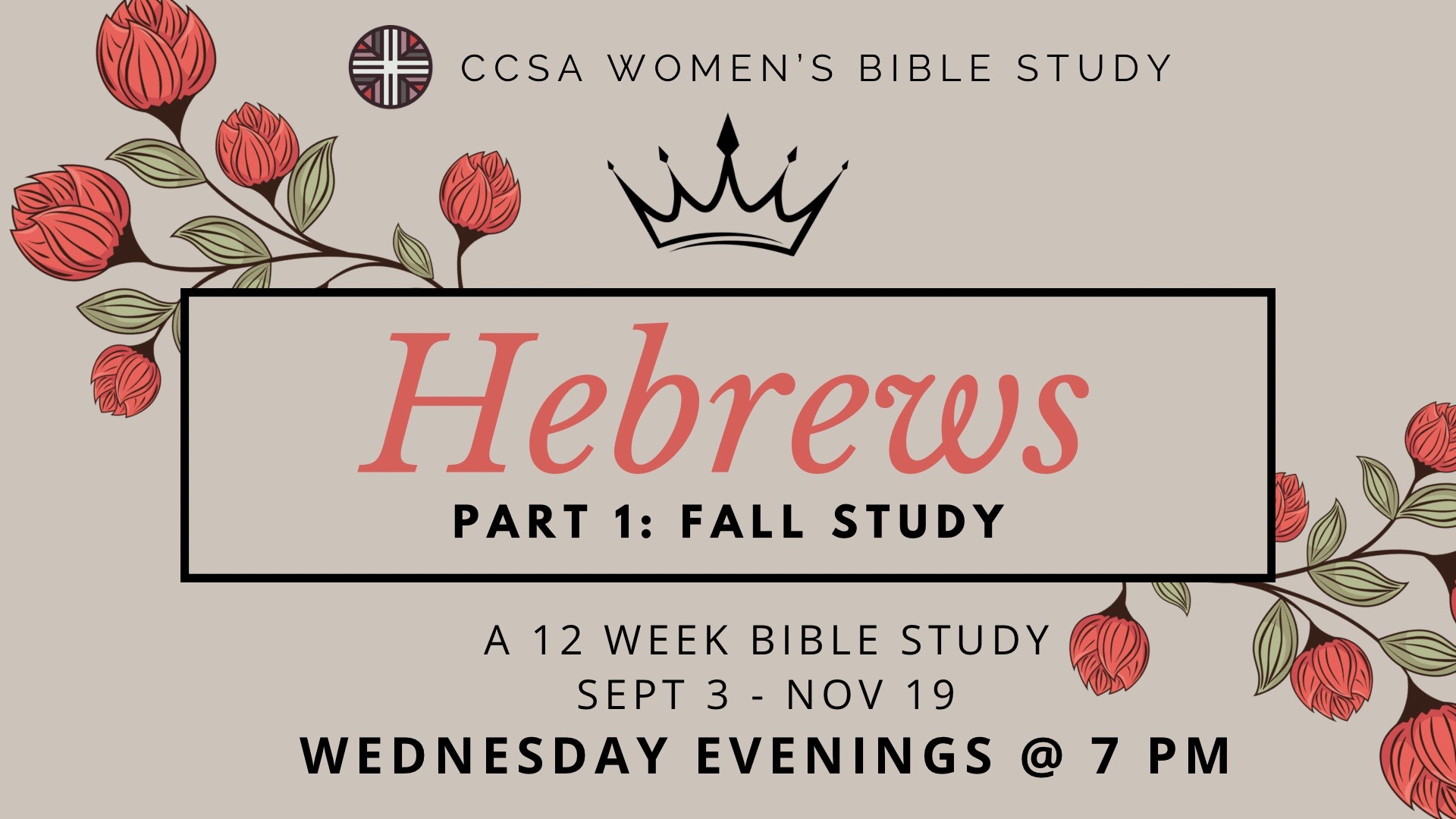 Hebrews WBS Evening Group