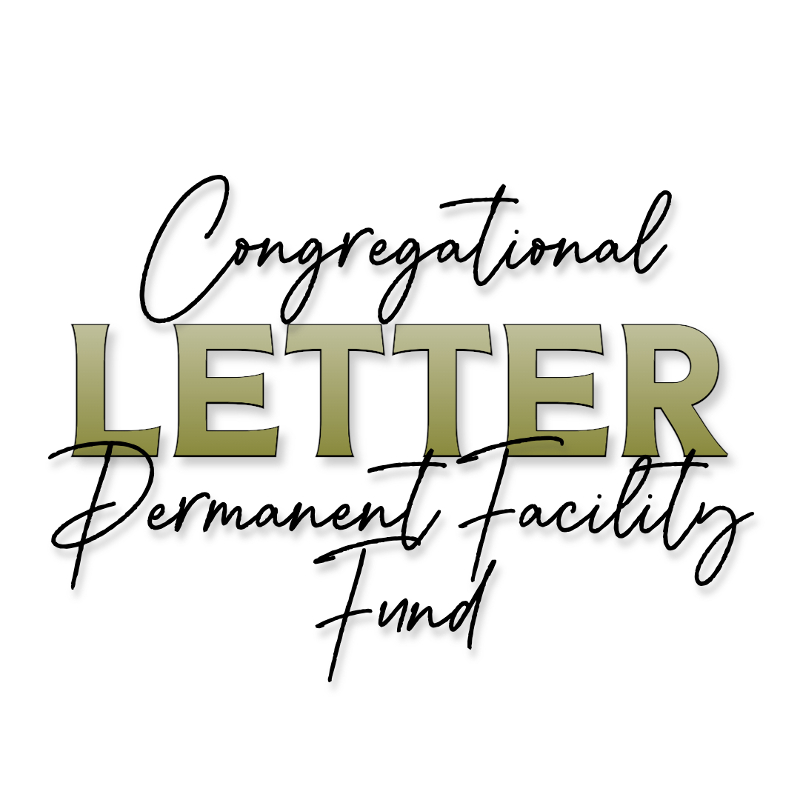 Letter on Permanent Facility Fund