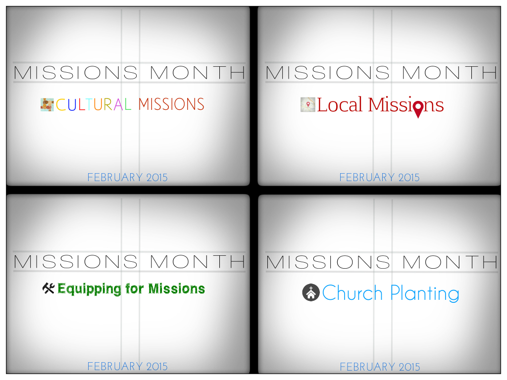 Missions Month quad Title