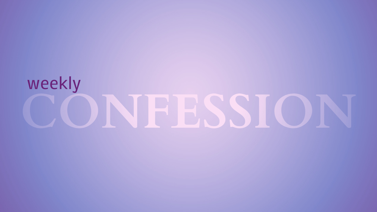 weekly confession purple