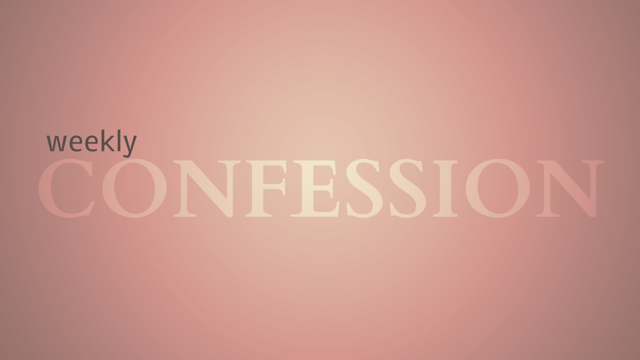 weekly confession red