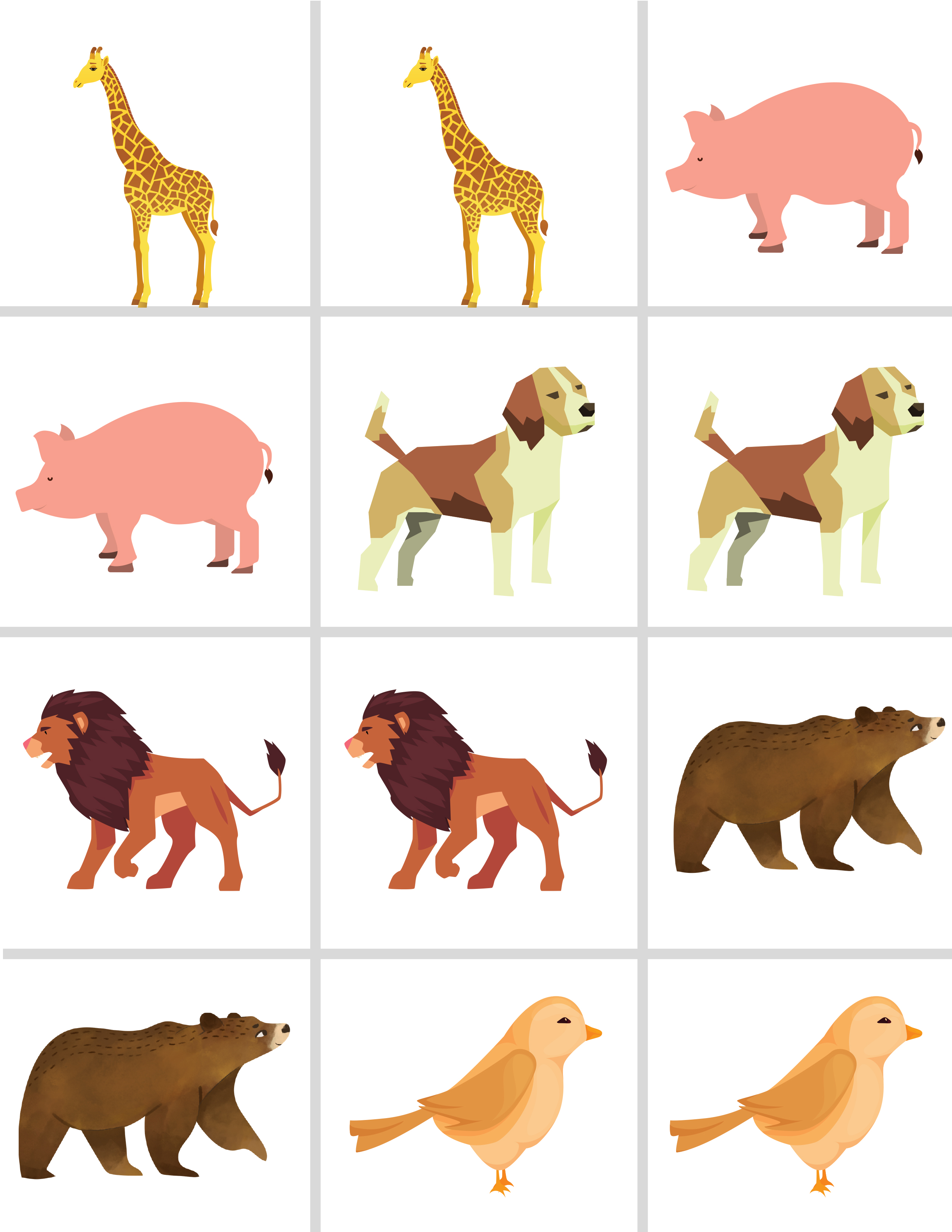 4. Animal Matching Cards-1