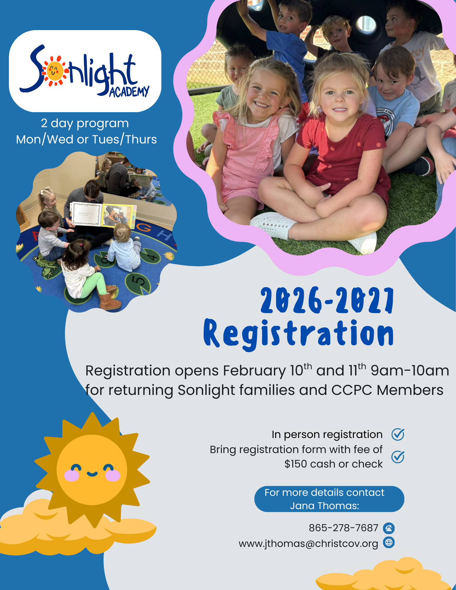 Registration Returning Families 2026-27