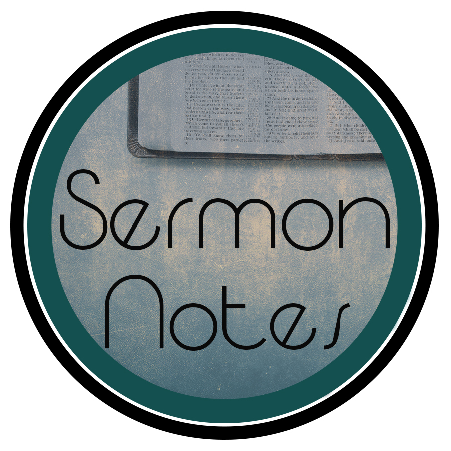 round BUTTONS sermon notes
