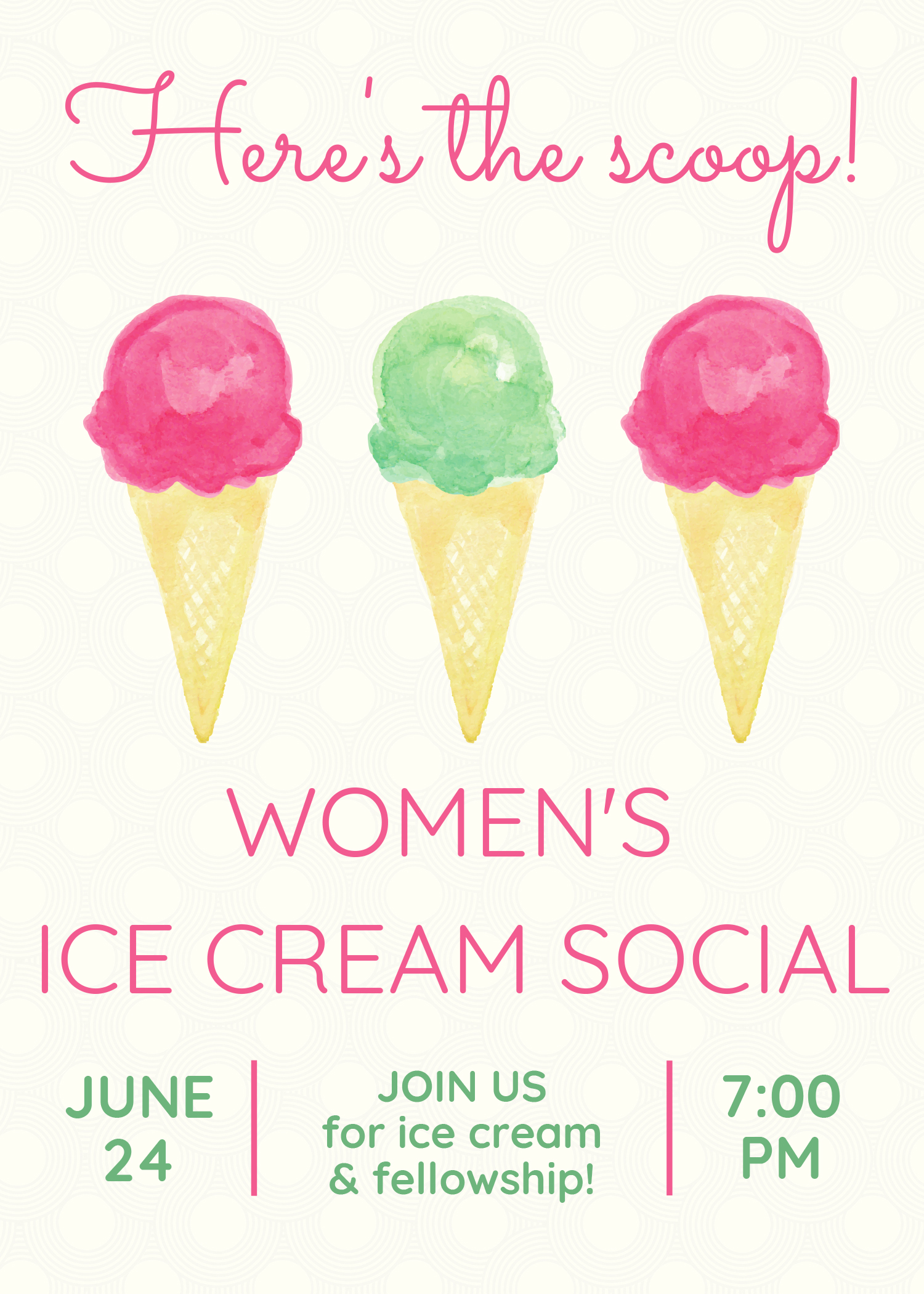 Women's Ice Cream Social 6.1.21