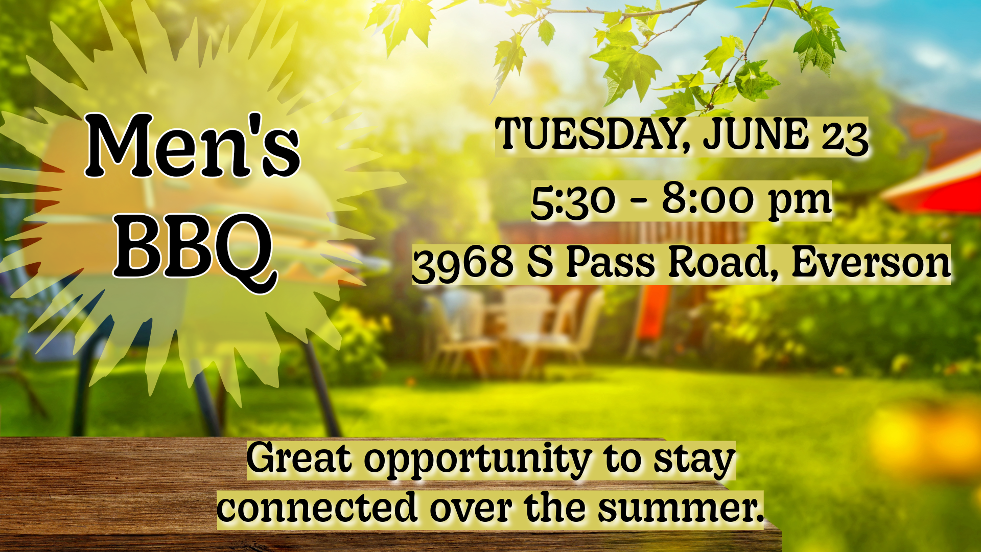 Men's BBQ image