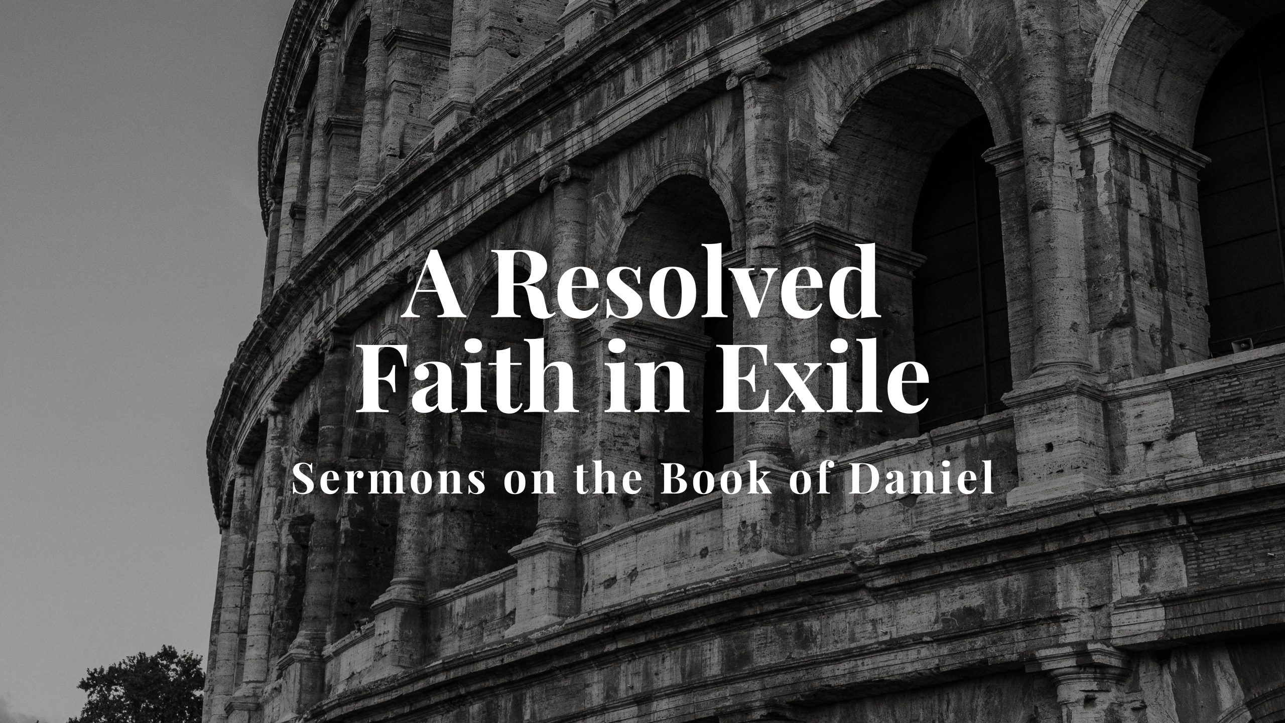 A Resolved Faith in Exile // Sermons on Daniel banner