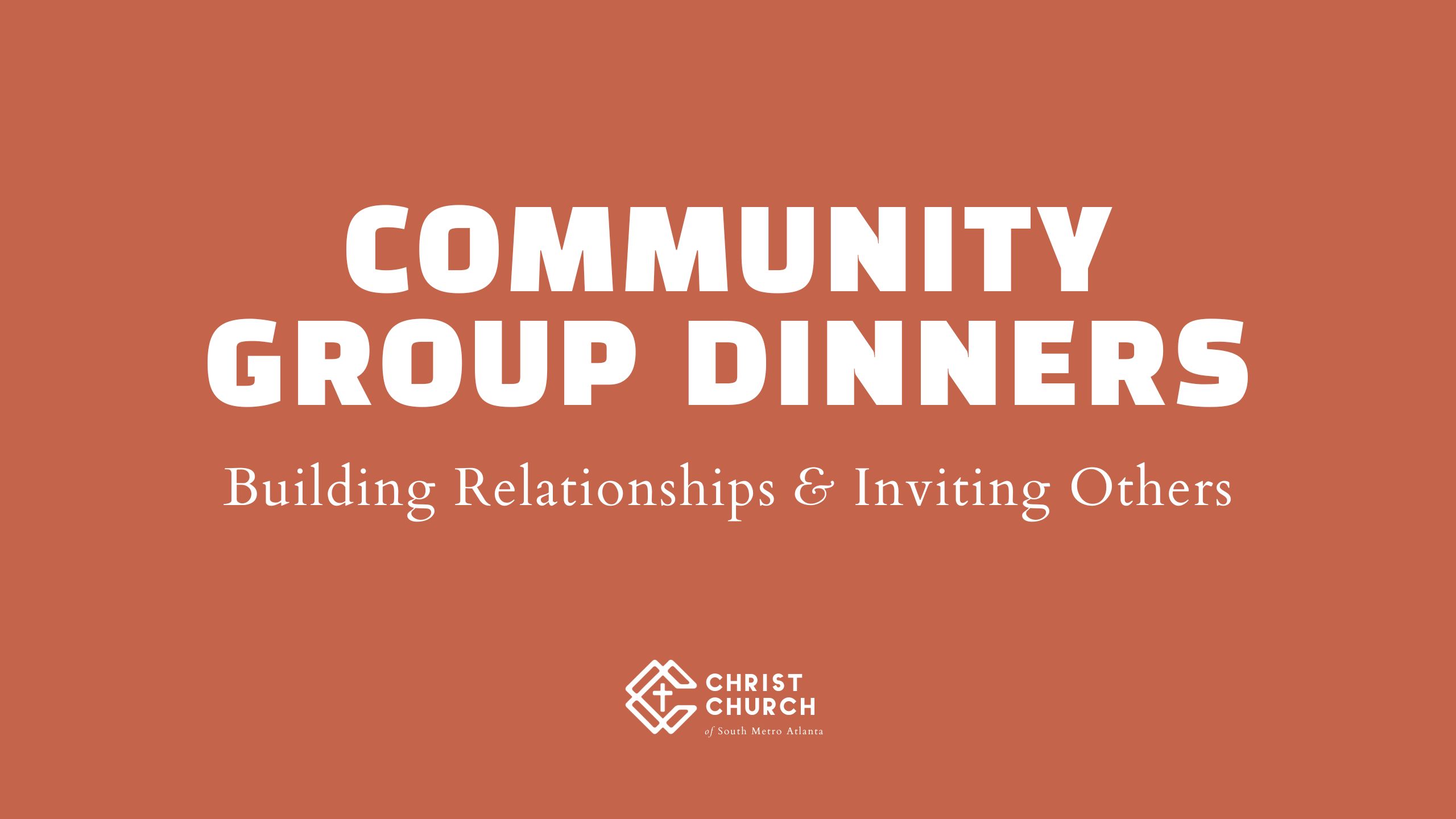 Community Groups Dinners