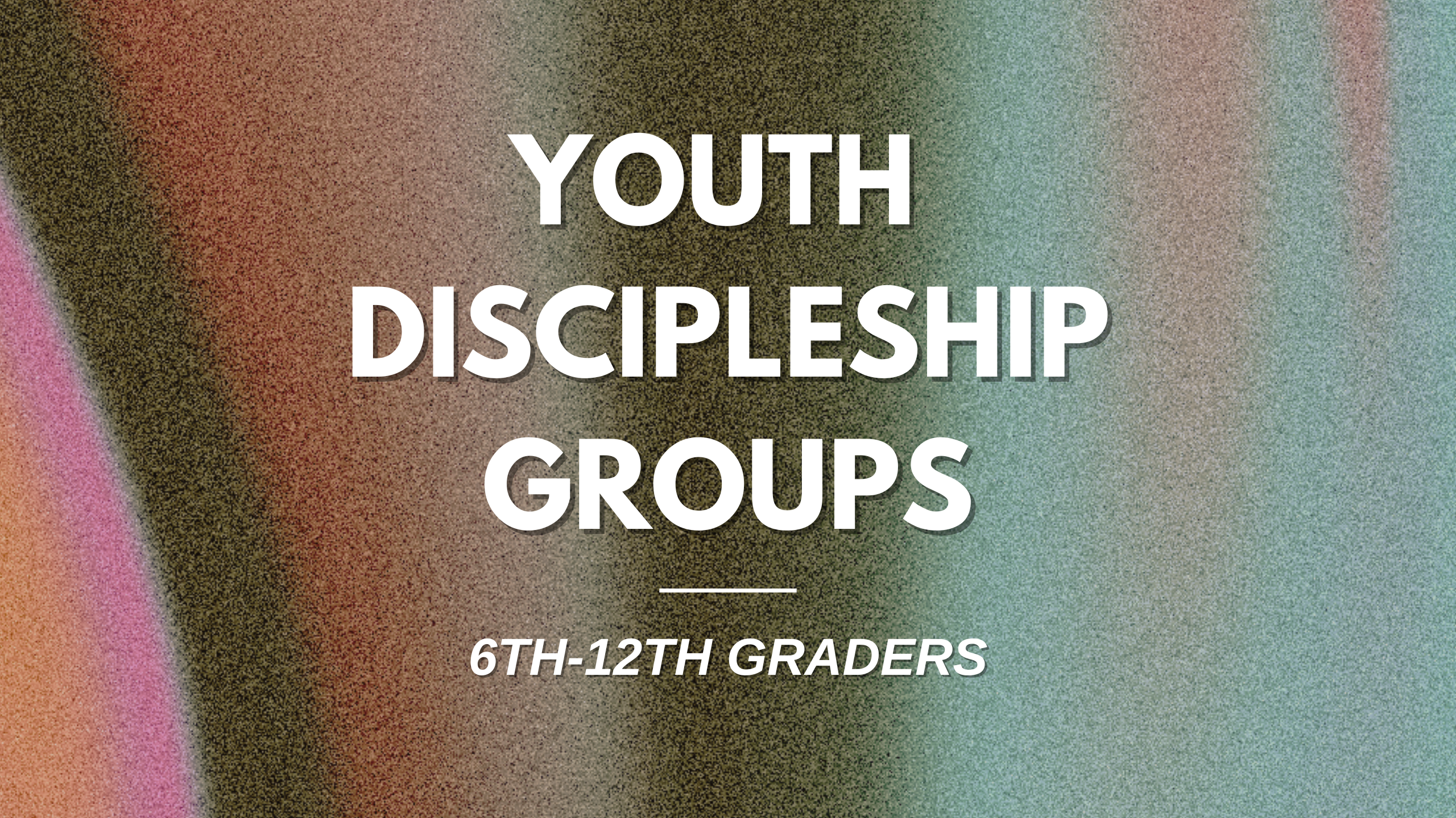 Youth Discipleship Groups (Facebook Post (Landscape)) (YouTube Banner) image