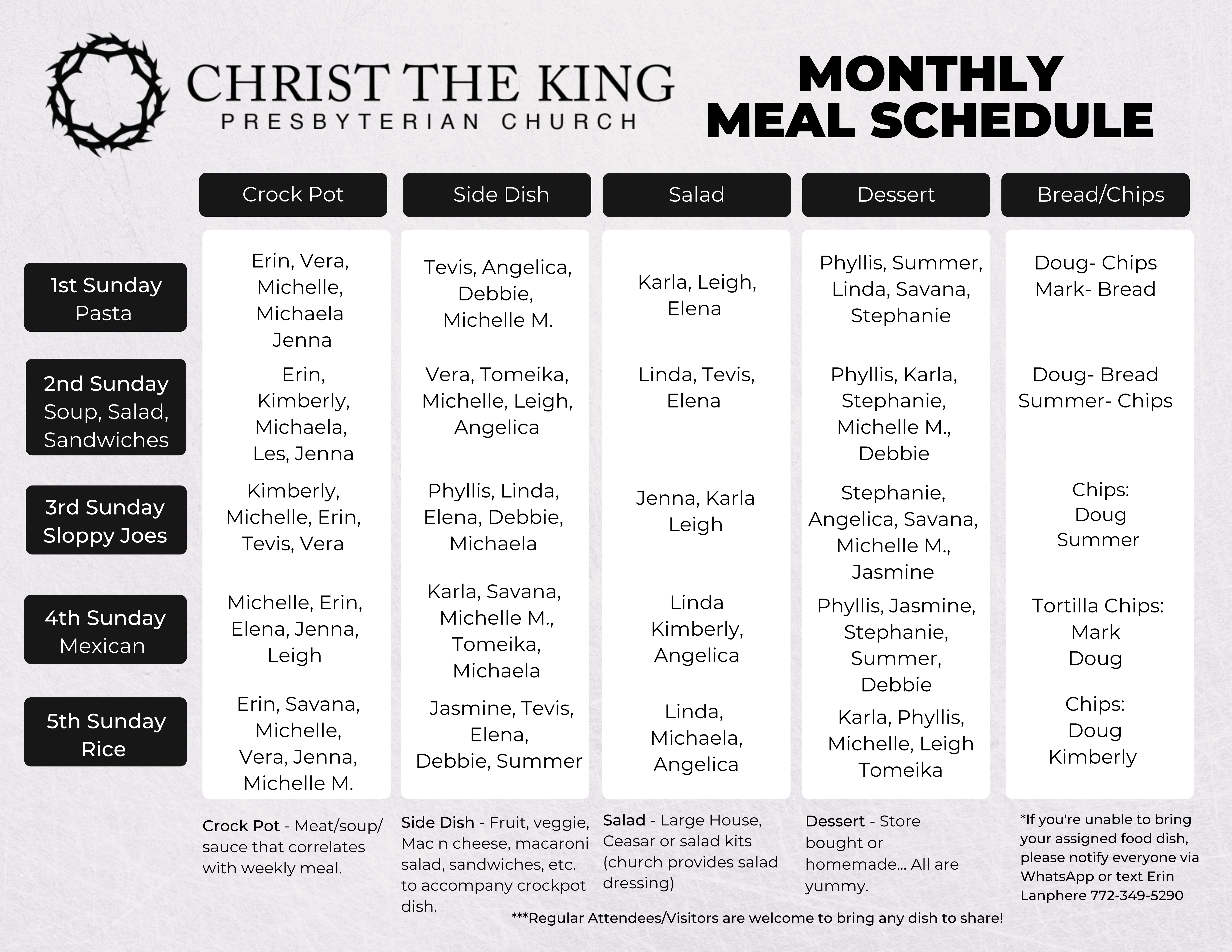 CTK Meal Schedule-2