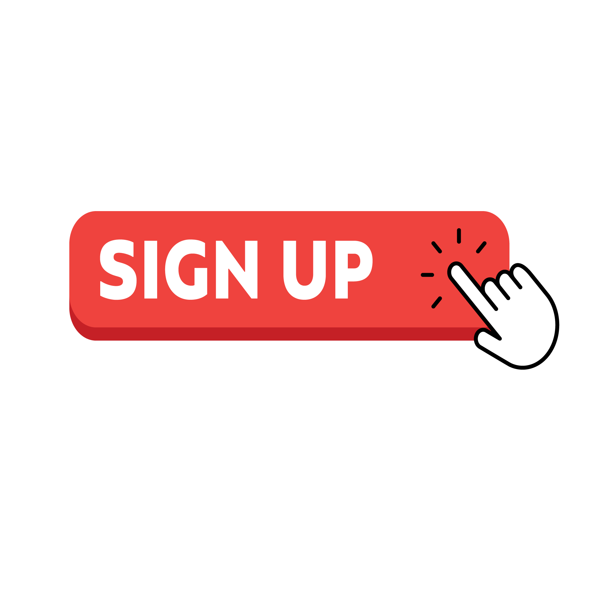 Sign-Up-Red-Sign-with-White-Hand