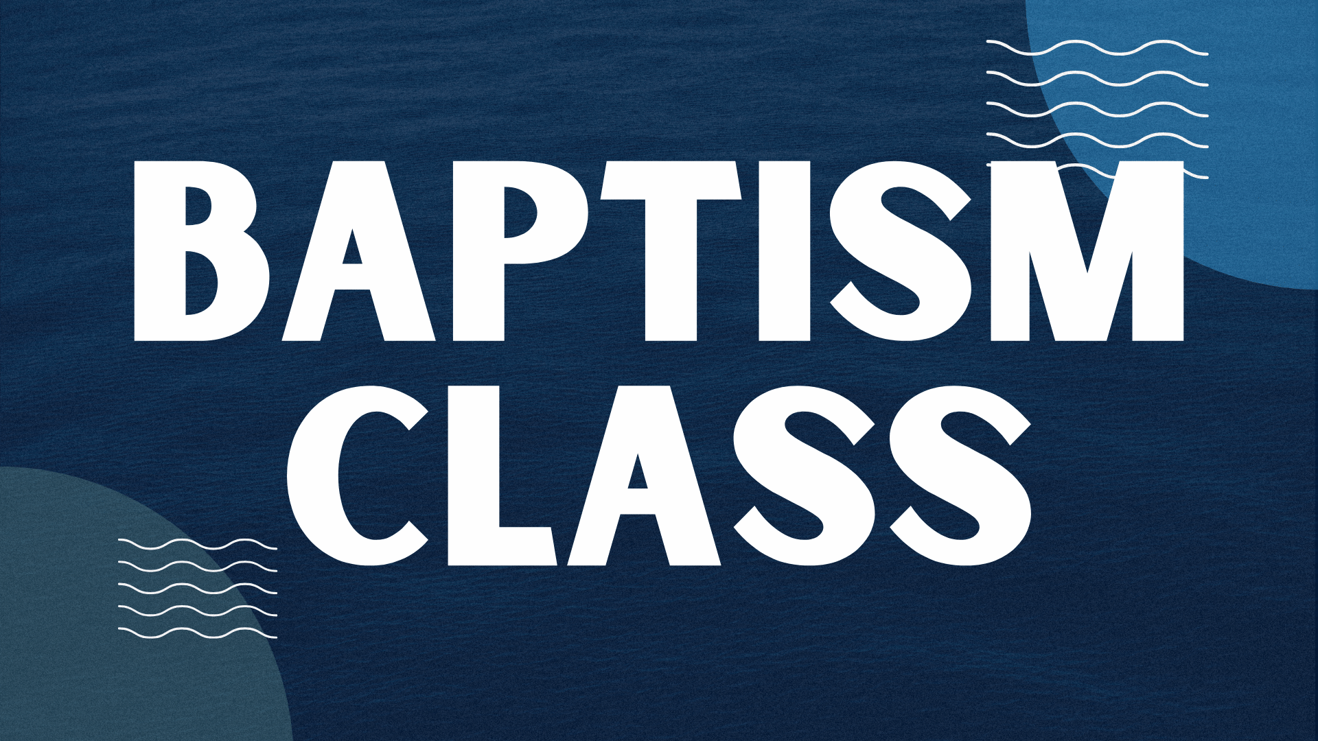 Baptism Class image
