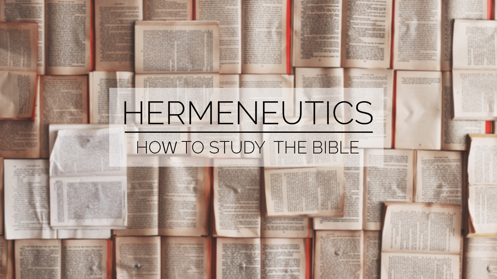 hermeneutics how to study your bible image