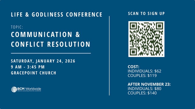 Life & Godliness Conference Slide